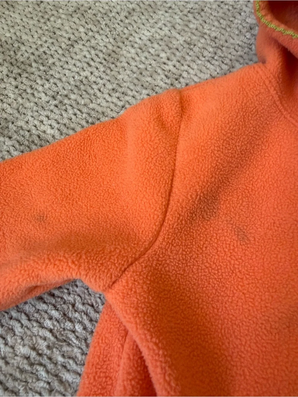 Old Navy Pumpkin Hooded Fleece Bunting Costume Sleeper 3–6 Months